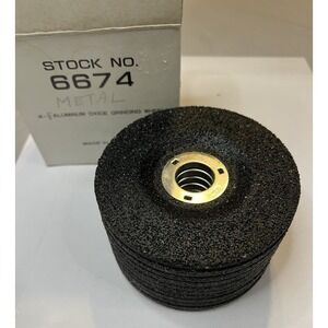 10 Total Aluminum Oxide GRINDING WHEEL  4" x 1/2" Bench Grinder